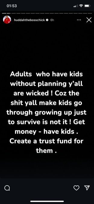 A post shared by Huddah Monroe on Sunday, June 1, 2025, on her Instagram. PHOTO/Screengrab by K24 Digital from @huddahthebosschick






