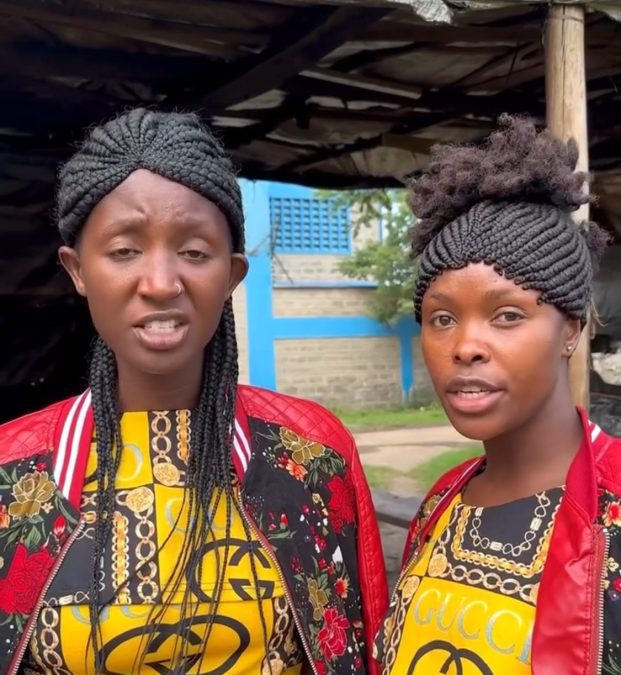 Mammito and Awinja are filming a skit in the past. PHOTO/Screengrab by K24 Digital from video posted on Instagram by @jackyvike