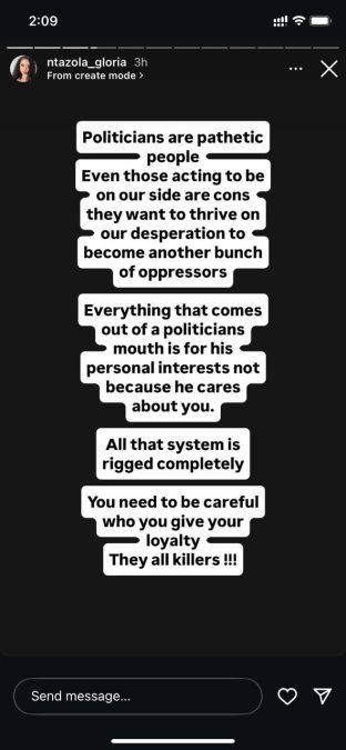 A post shared by Ntazola Gloria on Wednesday, June 18, 2025, on her Instagram. PHOTO/Screengrab by K24 Digital from @ntazola_gloria