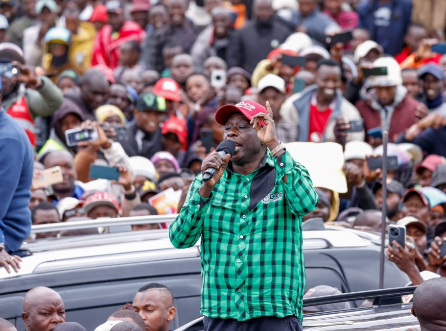 Rigathi Gachagua speaking during opposition's tour in Narok town on June 30.2025. PHOTO/https://www.facebook.com/DPGachagua