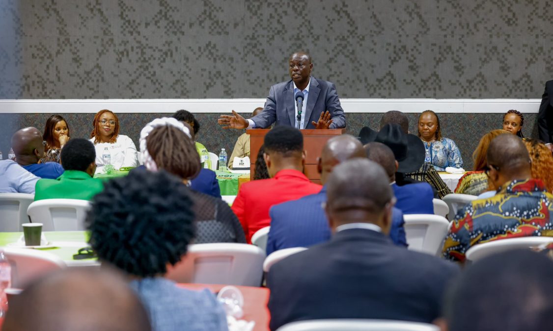 Former Deputy President Rigathi Gachagua speaking during an engagement session with Kenyans in Seattle on Friday, July 11, 2025. PHOTO/https://www.facebook.com/DPGachagua