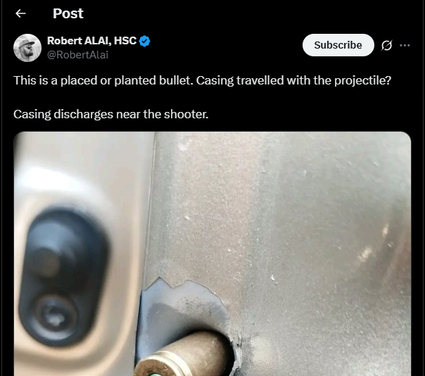 A post shared by Robert Alai on his X account. PHOTO/Screengrab by K24 Digital from @RobertAlai