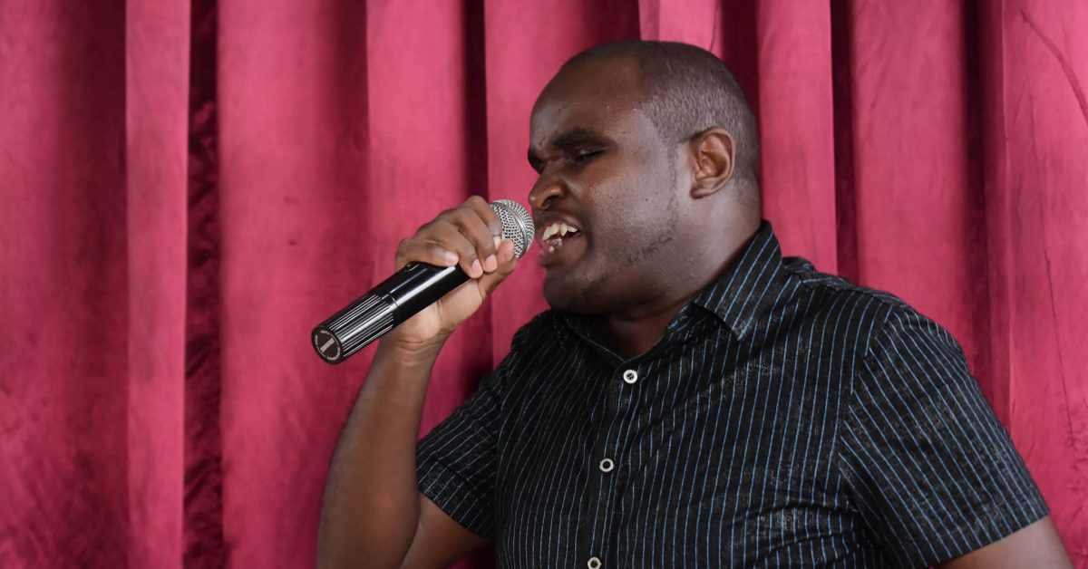 Gospel artist Denno performing at a past event. PHOTO/https://www.facebook.com/dennombona