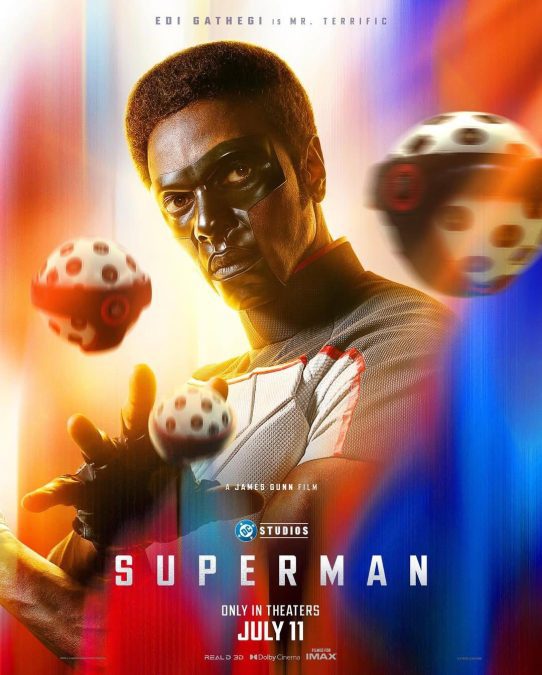 Edi Gathegi featured in the official 2025 Superman movie poster. PHOTO/@EverythingDCU_/X