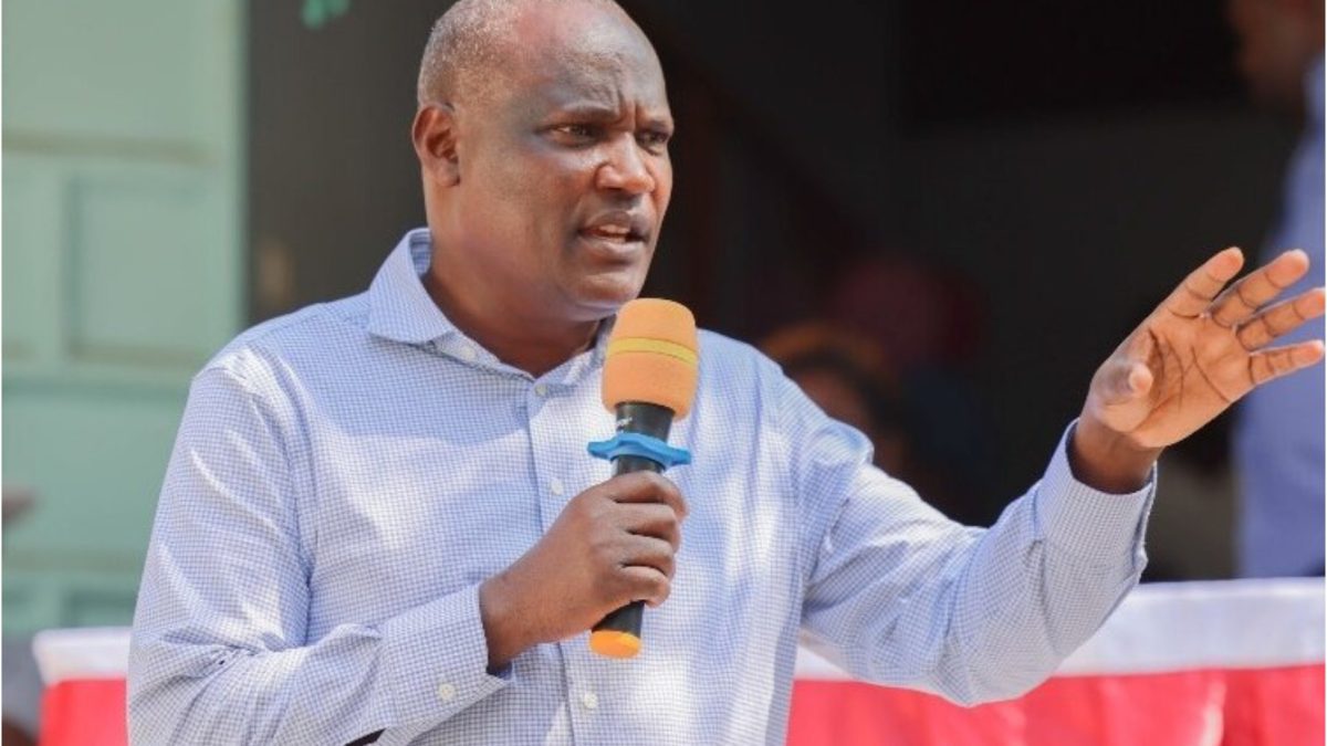 Treasury CS John Mbadi Speaking during the education thanksgiving ceremony at God Oloo Secondary School in Suba South on Friday, July 25, 2025,