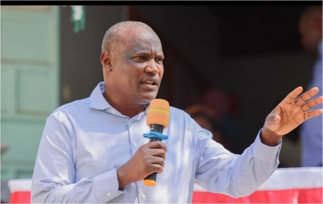 Treasury CS John Mbadi Speaking during the education thanksgiving ceremony at God Oloo Secondary School in Suba South on Friday, July 25, 2025. PHOTO/@JohnMbadiN /x
