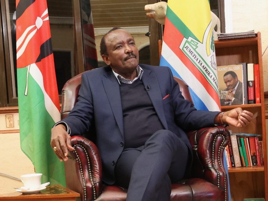 Wiper Party leader Kalonzo Musyoka speaking during an interview on July 9, 2025. PHOTO/@skmusyoka/X