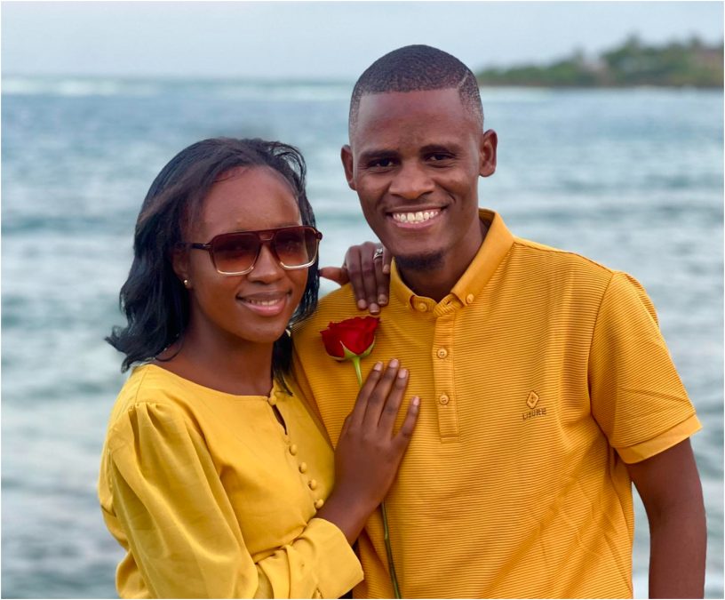 Presenter Kai and his wife Diana Yegon having a good time. PHOTO/https://www.facebook.com/kichekodawa