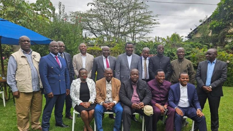 Former Interior Cabinet Secretary Dr. Fred Matiang’i when he met leaders from Kisii on July 2, 2025. PHOTO/@RichardOnyonka_/X

