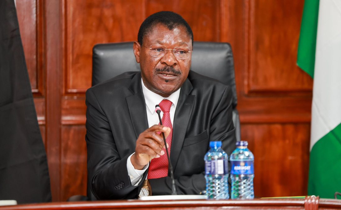National Assembly Speaker Moses Wetang’ula during a previous event. PHOTO/@HonWetangula/X