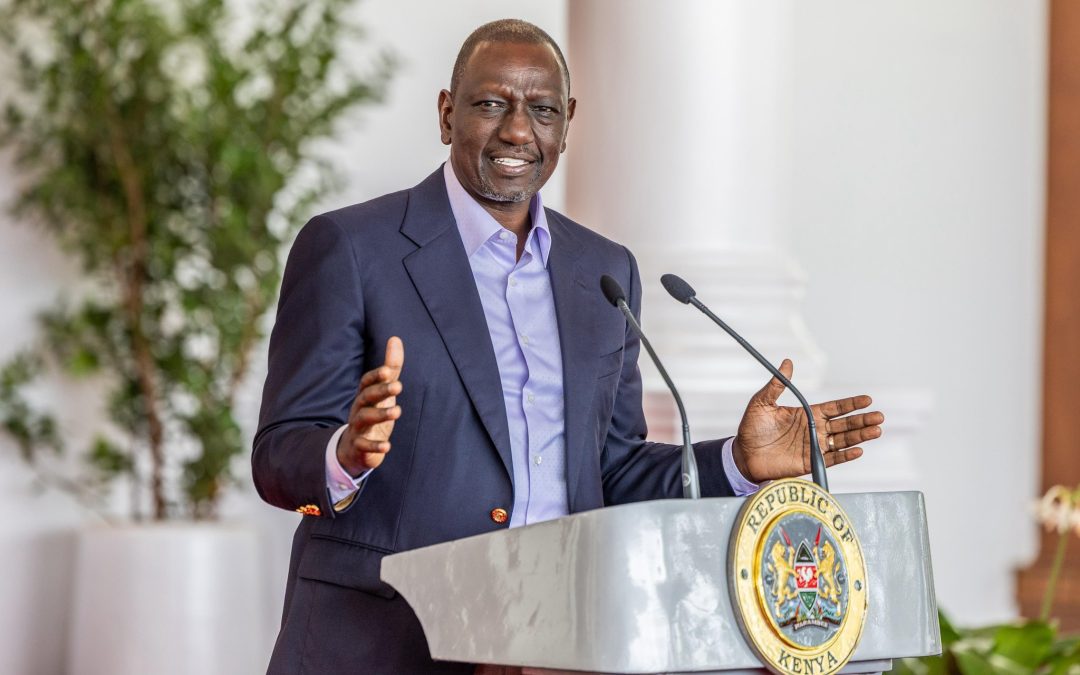 President Ruto during the launch of the Affordable Housing Internship Programme at State House, Nairobi, on Tuesday, July 15, 2025. PHOTO/@WilliamsRuto/X