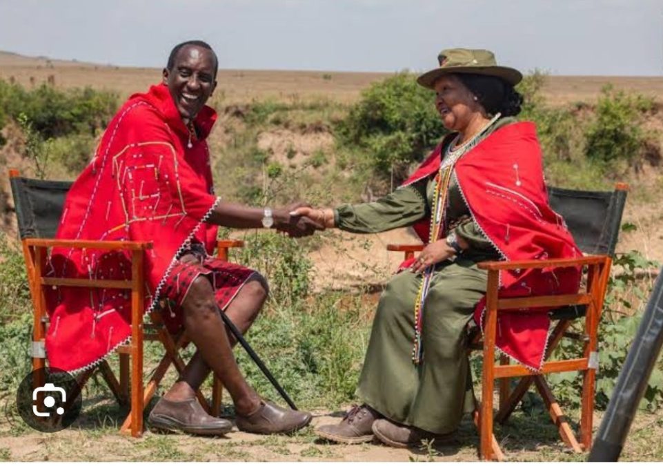 Photo of Tourism CS Rebecca Miano with Narok Governor. PHOTO//@rebecca_miano/X
