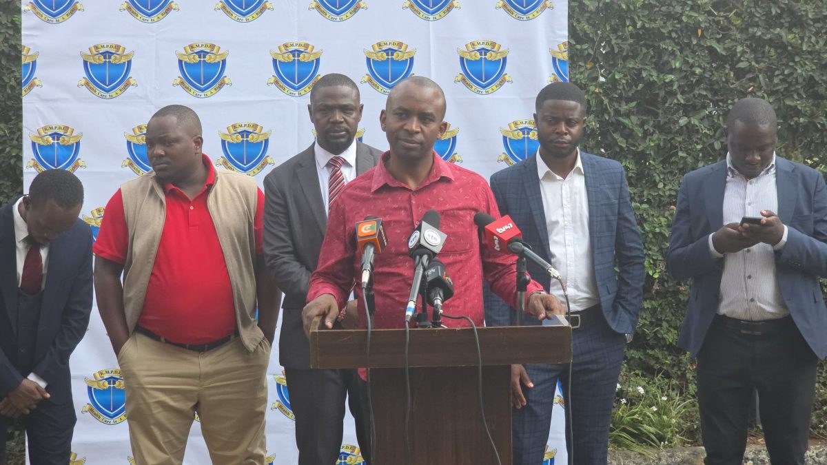 Kenya Union of Clinical Officers Union Chairperson Peterson Wachira