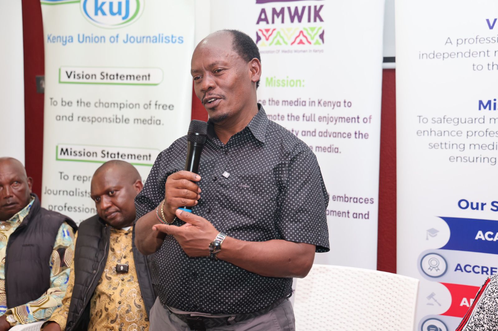 Inside CS Kabogo’s meeting with media practitioners