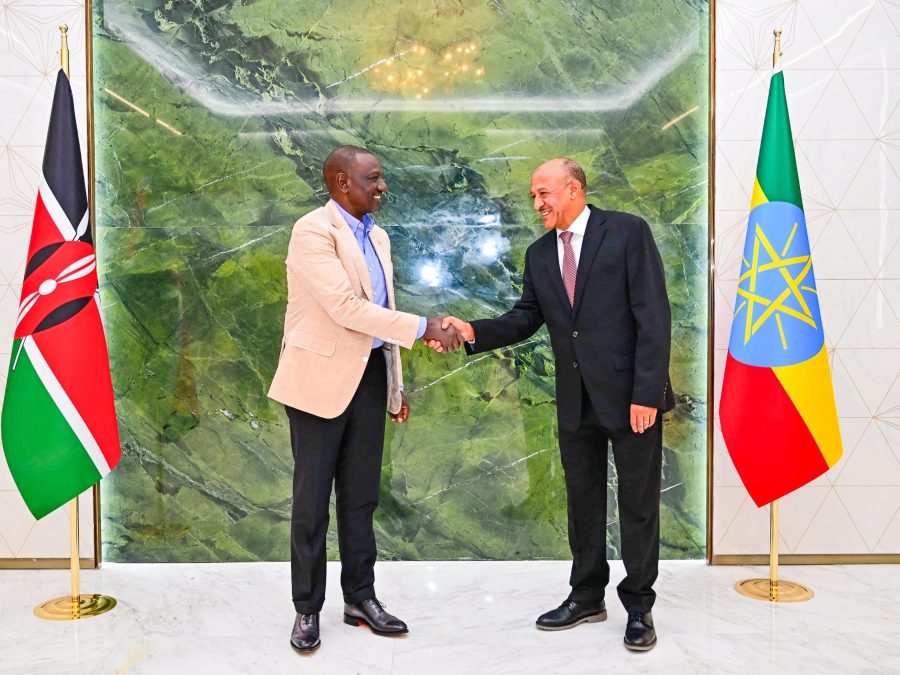 President William Ruto with Ethiopia's Deputy Prime Minister Temesgen Tiruneh in Addis Ababa, Ethiopia for the Second United Nations Food Systems Summit Stocktake on July 27, 2025. PHOTO/@StateHouseKenya/X