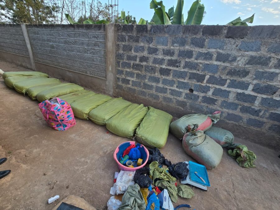 Some of the items recovered by the officers. PHOTO/@DCI_Kenya/X