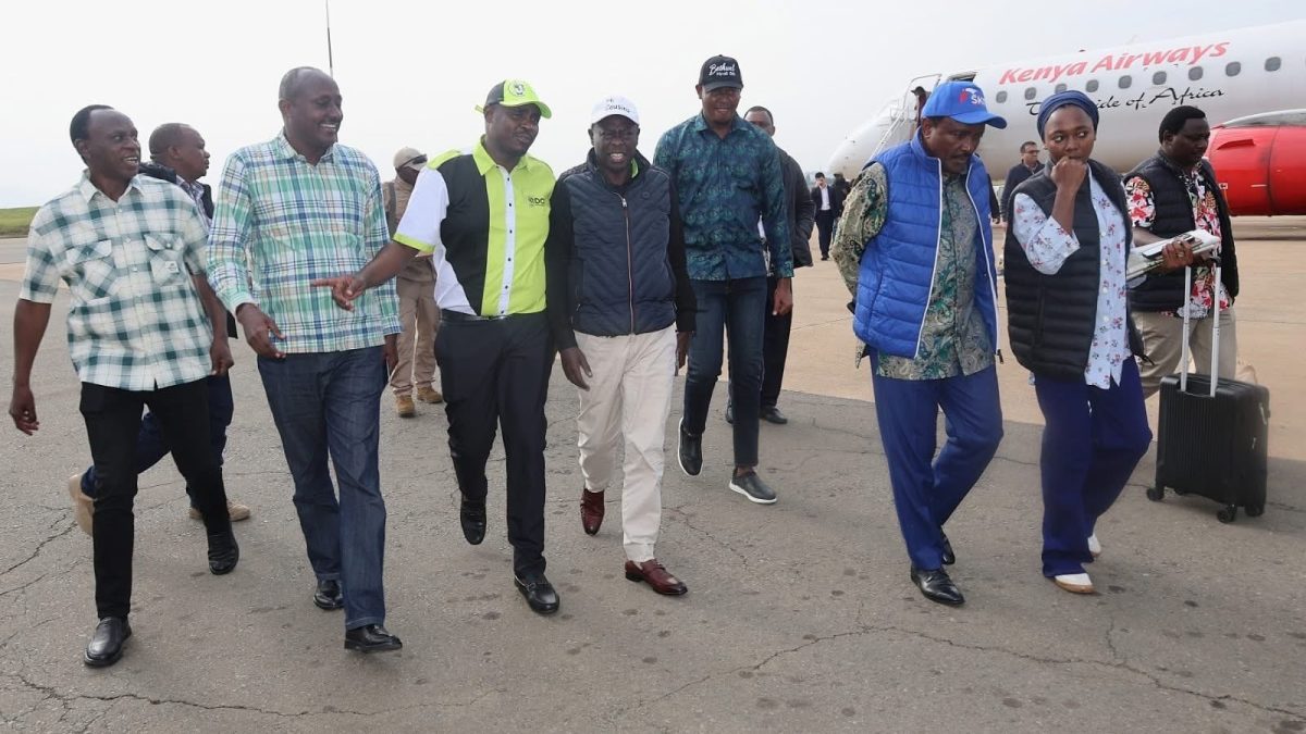 Gachagua, Kalonzo, Matiang’i land in Kisumu ahead of Western Kenya tour