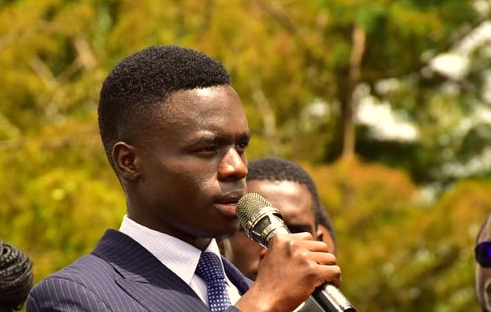 KSL President Joshua Okayo speaks during a past event. PHOTO/https://www.facebook.com/okayo.joshua