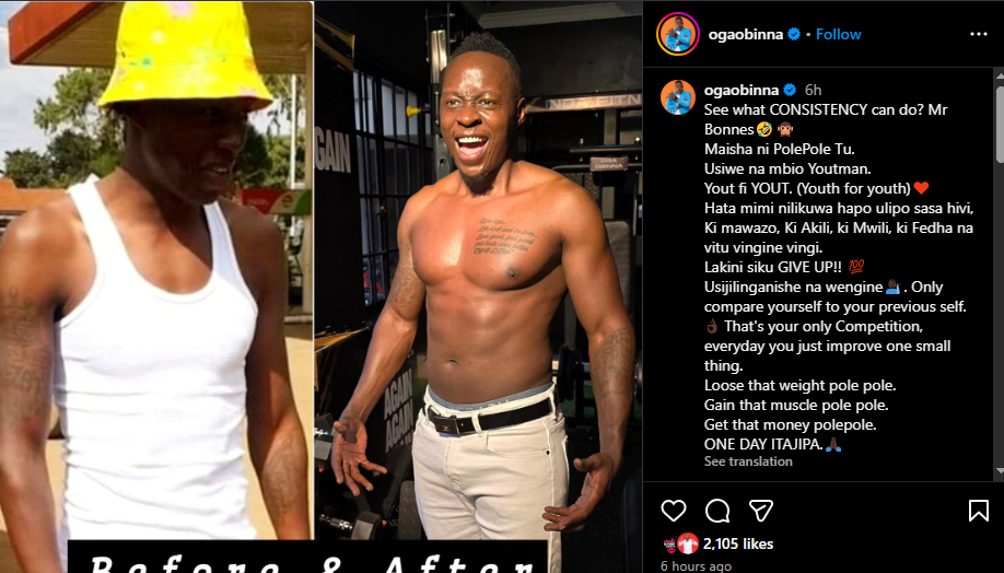 A post shared by Oga Obinna on Instagram. PHOTO/Screengrab by K24 Digital from @ogaobinna