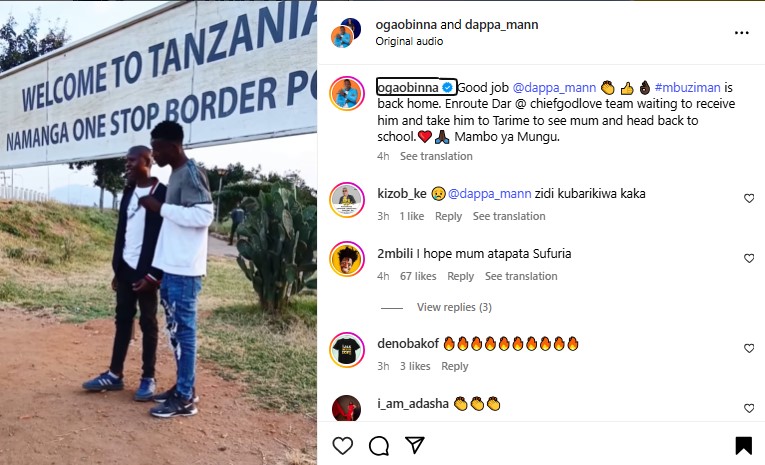 Obinna issues update on the Tanzanian teen who bleated like a goat