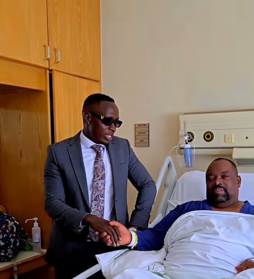 Oga Obinna visits ailing Meru politician Michael Makarina in hospital