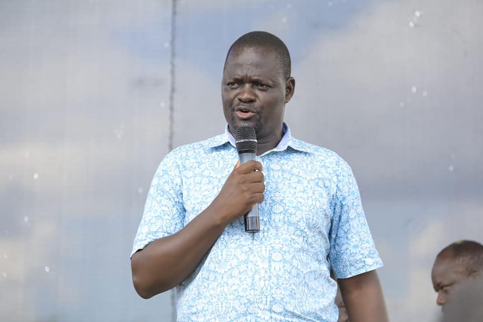 Nyando MP Jared Okello speaks during a past rally. PHOTO/https://www.facebook.com/NyandoNyakager