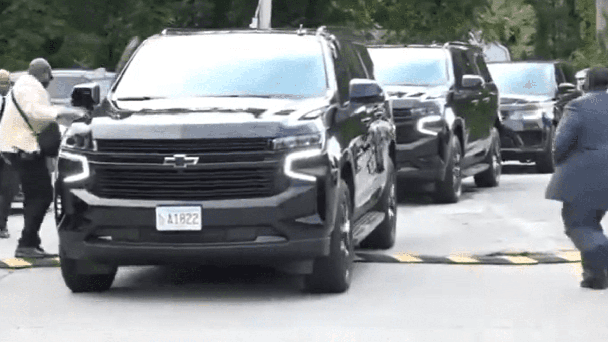 Gachagua rolls into Boston with police chase car escort