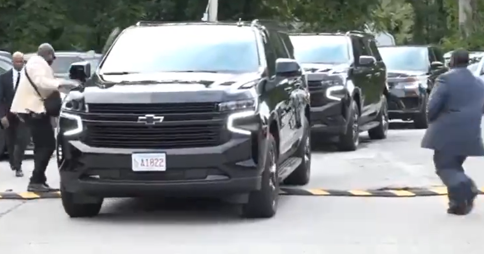 Gachagua rolls into Boston with police chase car escort