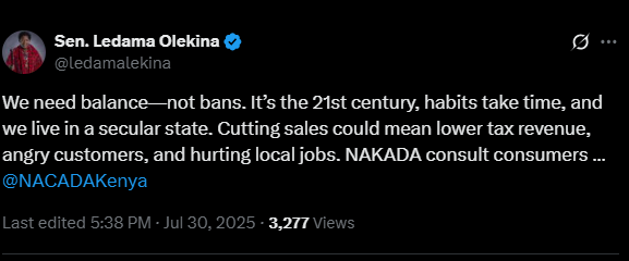 A post by Ledama. PHOTO//@ledamalekina/X