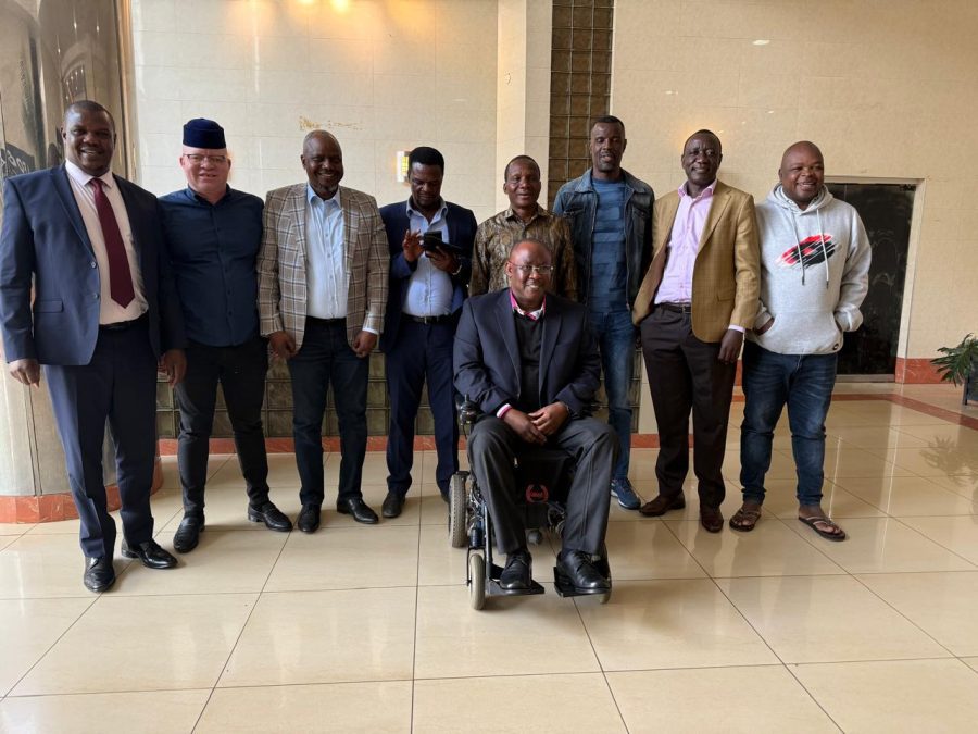 Westlands MP Tim Wanyonyi poses for a photo with eight elected MPs from Bungoma County on Wednesday, July 2, 2025. PHOTO/@HonWamboka/X