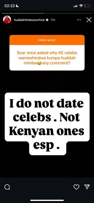 A post shared by Huddah Monroe. PHOTO/Screengrab by K24 Digital from @huddahthebosschick