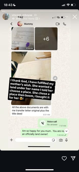 A post shared by Vincent Mboya. PHOTO/Screengrab by K24 Digital from @vincent_mboya