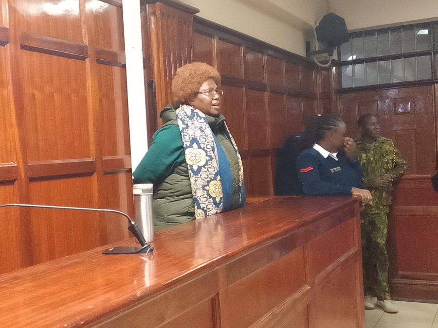MP Jayne Kihara appearing before Milimani Principal Magistrate Benmark Ekhubi on Friday, July 18,2025.PHOTO/Zipporah Ngwatu