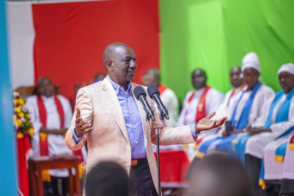 President William Ruto gestures during a past event. PHOTO/https://www.facebook.com/williamsamoei