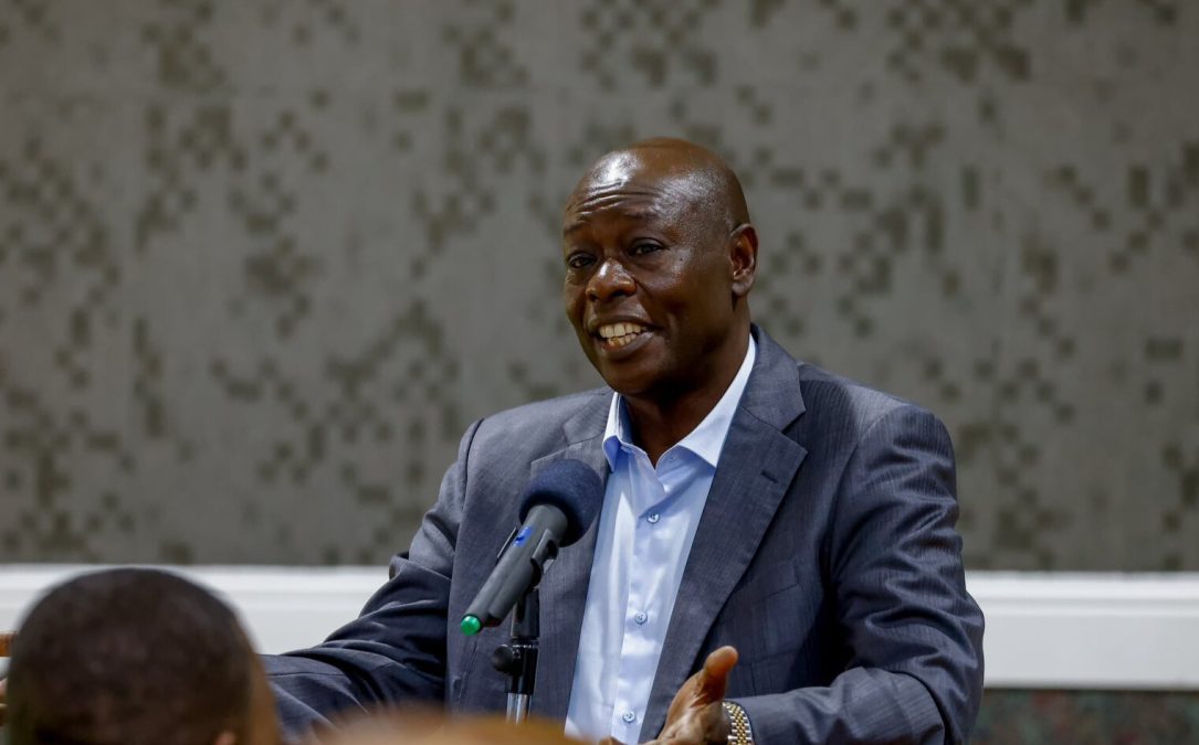 Rigathi Gachagua speaking during an engagement session with Kenyans in Seattle on Friday, July 11, 2025