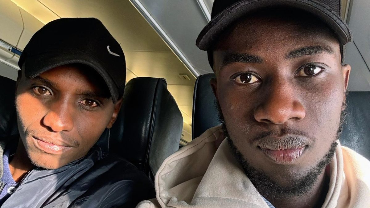 Kafengo and Mike en route to Mombasa. PHOTO/https://web.facebook.com/nyagamkubwa