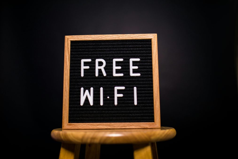 A free WIFI written on a blackboard image used for illustrations only. PHOTO/Pexels