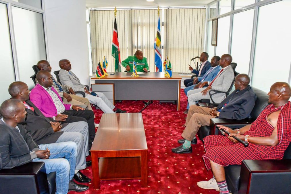 East African Legislative Assembly Member of Parliament (MP) David Sankok receives guests in his office. PHOTO/https://web.facebook.com/profile.php?id=100044397670665