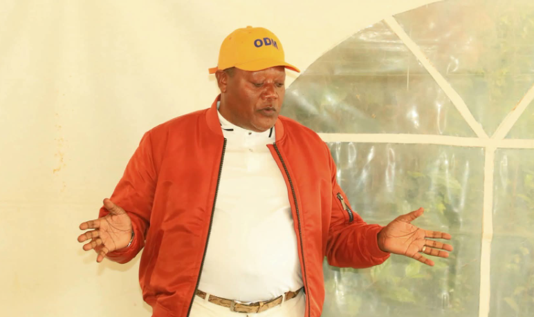 Budalang'i MP Raphael Wanjala speaks during a past function. PHOTO/https://web.facebook.com/honraphael.wanjala