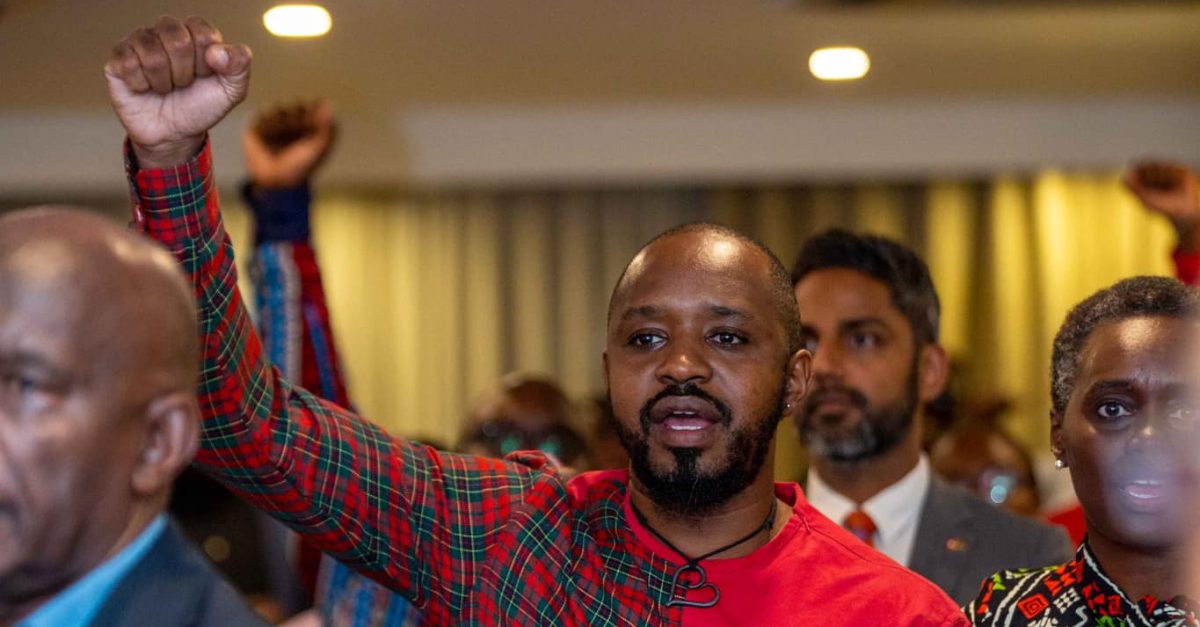 Activist Boniface Mwangi gestures after attending a meeting on December 12, 2025. PHOTO/https://www.facebook.com/BonifaceMwangiBM