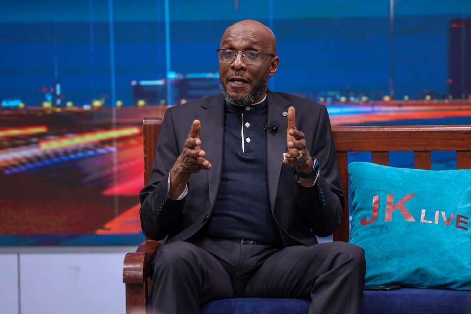 Political analyst Dr. Balack Muluka gestures during a past media interview. PHOTO/https://www.facebook.com/barrack.muluka