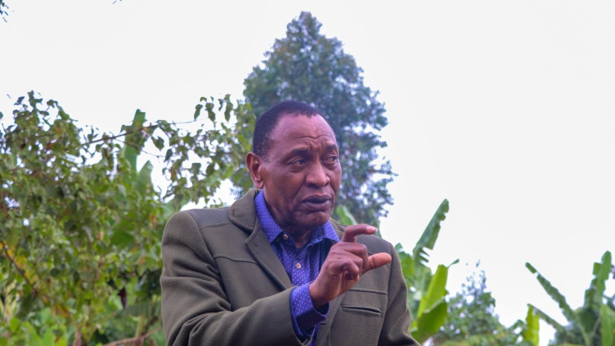 Nyeri County Senator Wahome Wamatinga gestures during a past event on Sunday, August 12, 2025. PHOTO/https://www.facebook.com/meho.mwangi