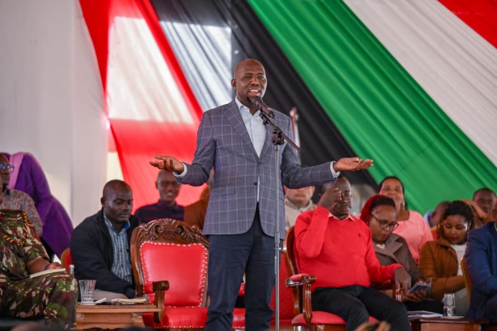  Interior CS Murkomen during Jukwaa la Usalama event in Kirinyaga on August 22, 2025 .PHOTO/https://www.facebook.com/share/p/174TzYbrme/