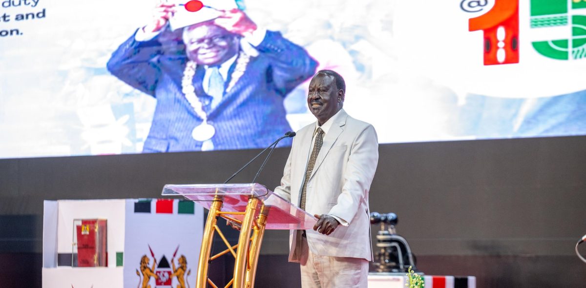 ODM Party Leader Raila Odinga speaks during Katiba Day commemoration event at KICC on Wednesday, August 27, 2025. PHOTO/https://www.facebook.com/williamsamoei