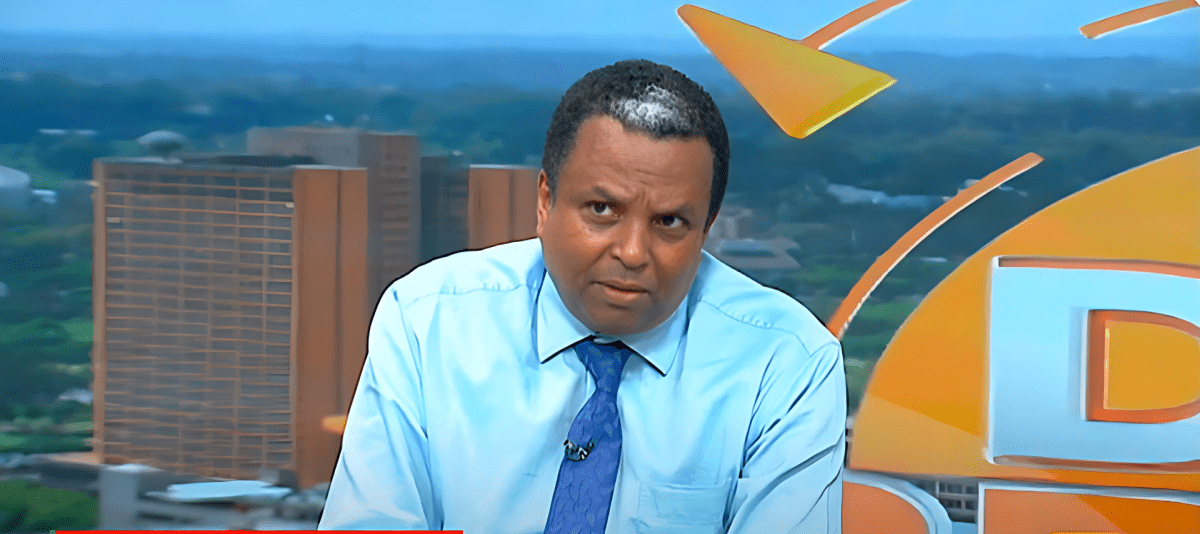 Governance Expert Ahmed Hashi speaking to the media on Thursday August 14, 2025. PHOTO/Screengrab by K24 Digital