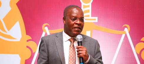 EACC boss David Oginde speaking to the press. PHOTO/Screengrab by K24 Digital