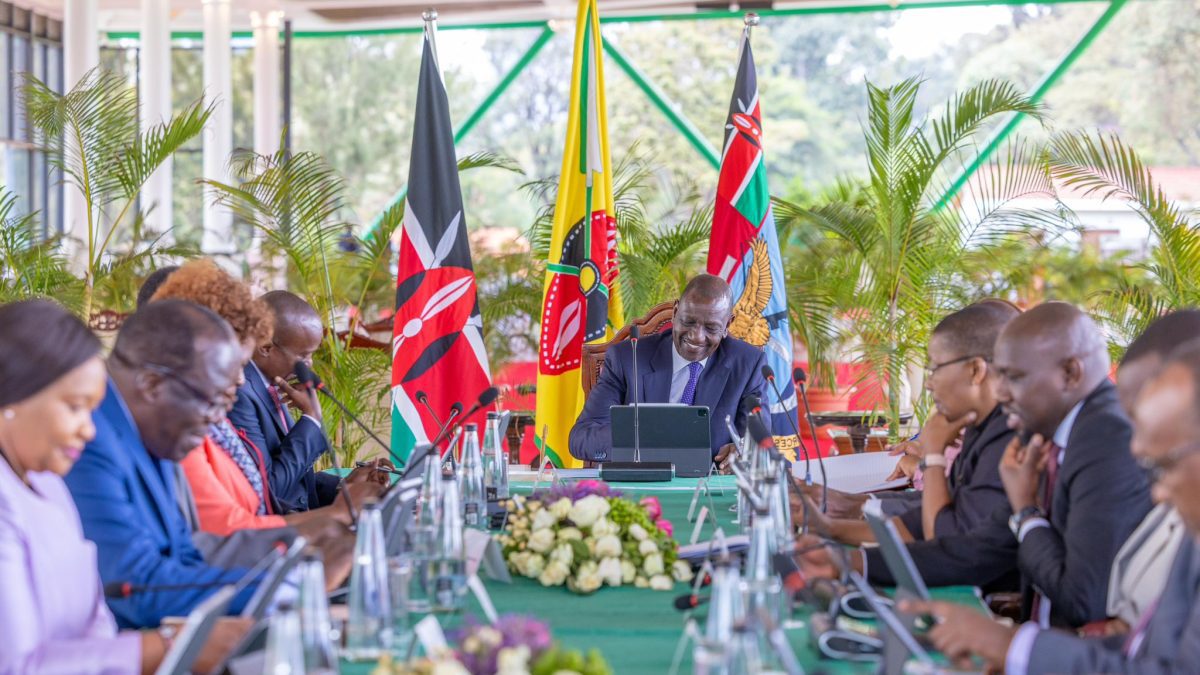 President William Ruto chairs a Cabinet meeting at State House, Nairobi, July 29, 2025./PHOTO/@WilliamsRuto/X
