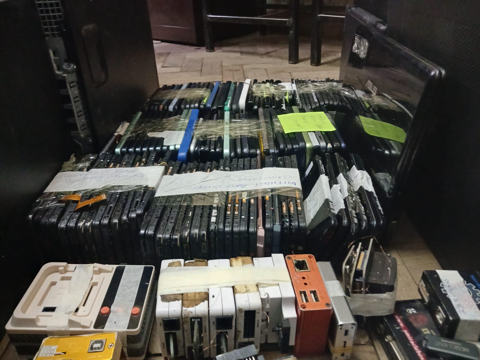 Dozens of stolen devices recovered in Nairobi CBD raid