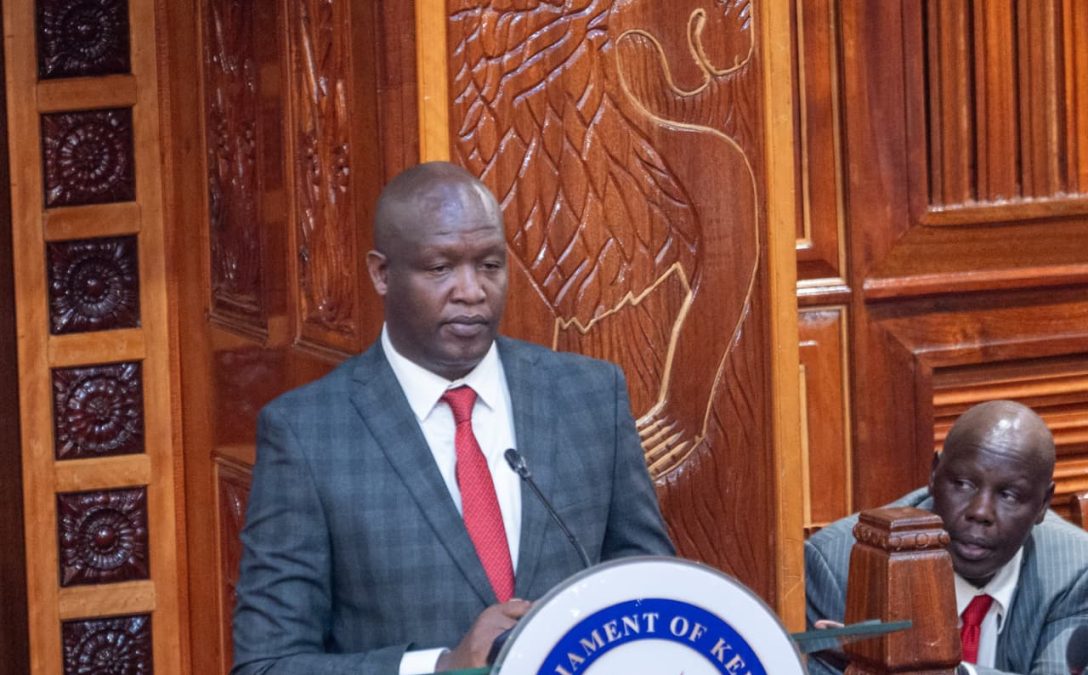 Kericho Governor Eric Mutai in the Senate on August 27, 2025. PHOTO/https://www.facebook.com/ParliamentKE