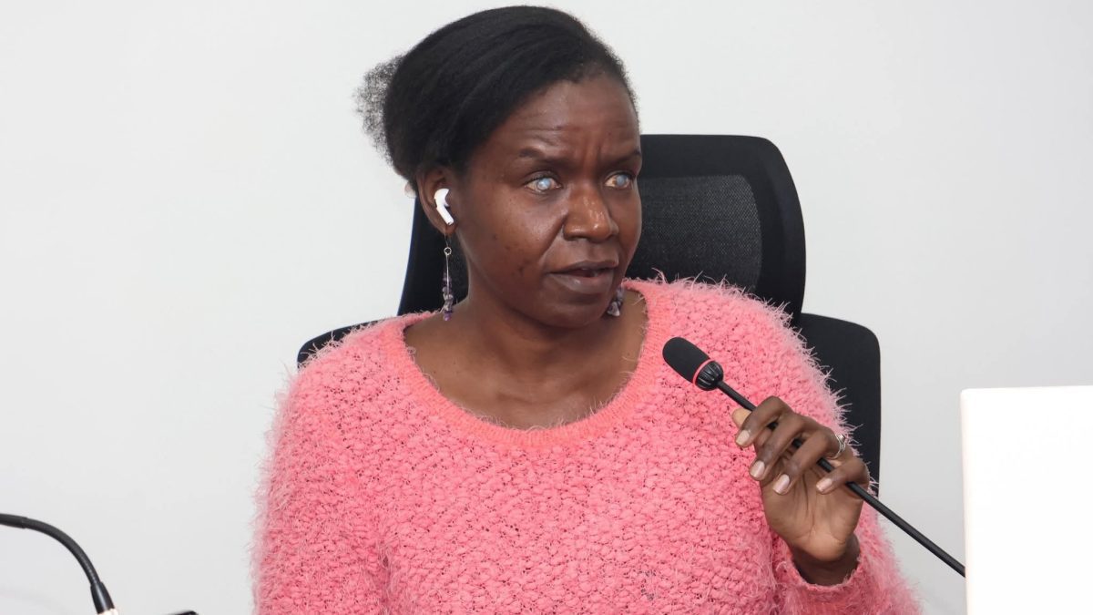 Nominated Senator Crystal Asige during a past media presser. PHOTO/https://www.facebook.com/share/1G9Yh2EWmc/